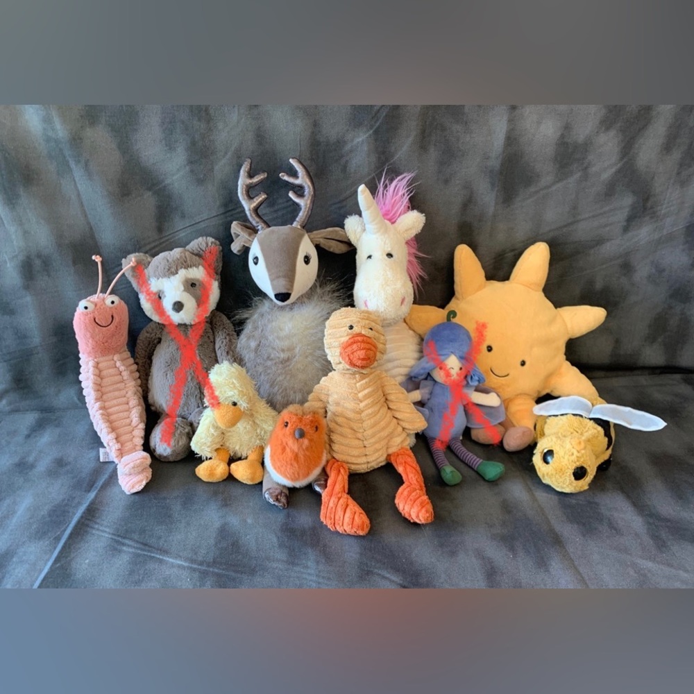 RESERVED Jellycat Bundle of 11 Plushies